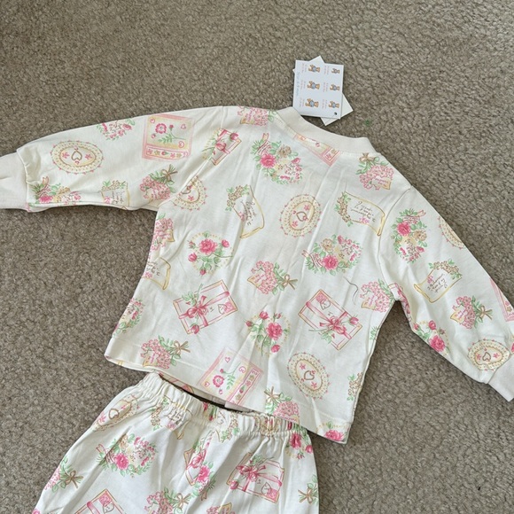 First Impressions 2 piece floral outfit NWT 6-9 months - Picture 6 of 7
